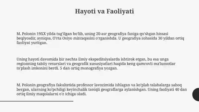 M. Poloning geografik ilmiy merosi 3