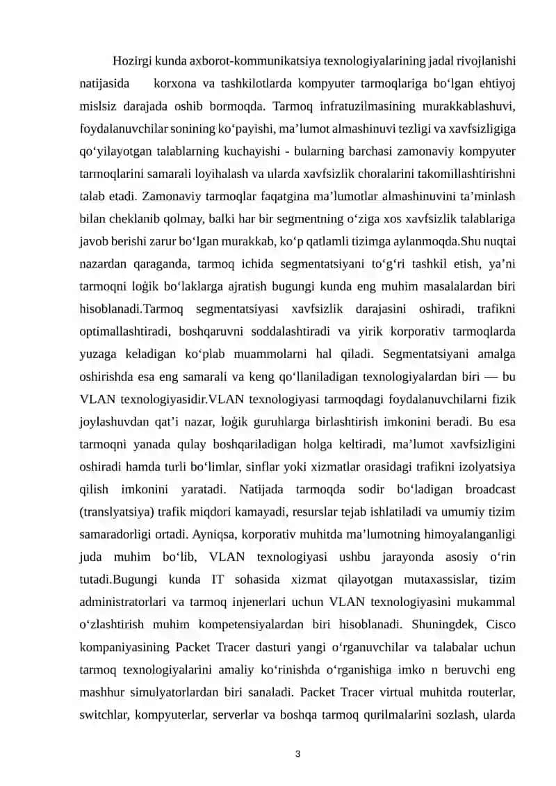 VLAN TEXNOLOGIYASINING NAZARIY ASOSLARI 3