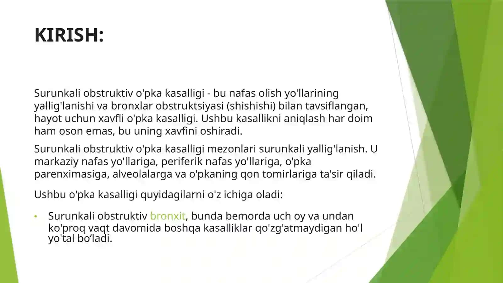 Surunkali obstruktiv o'pka kasalligi 3