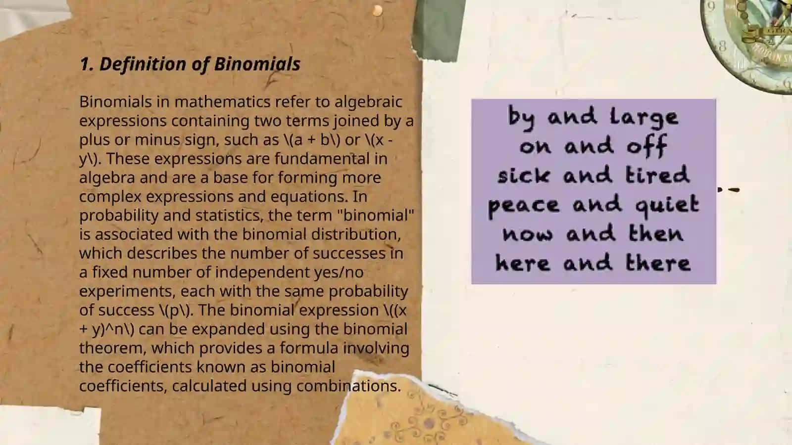 Binominals 3