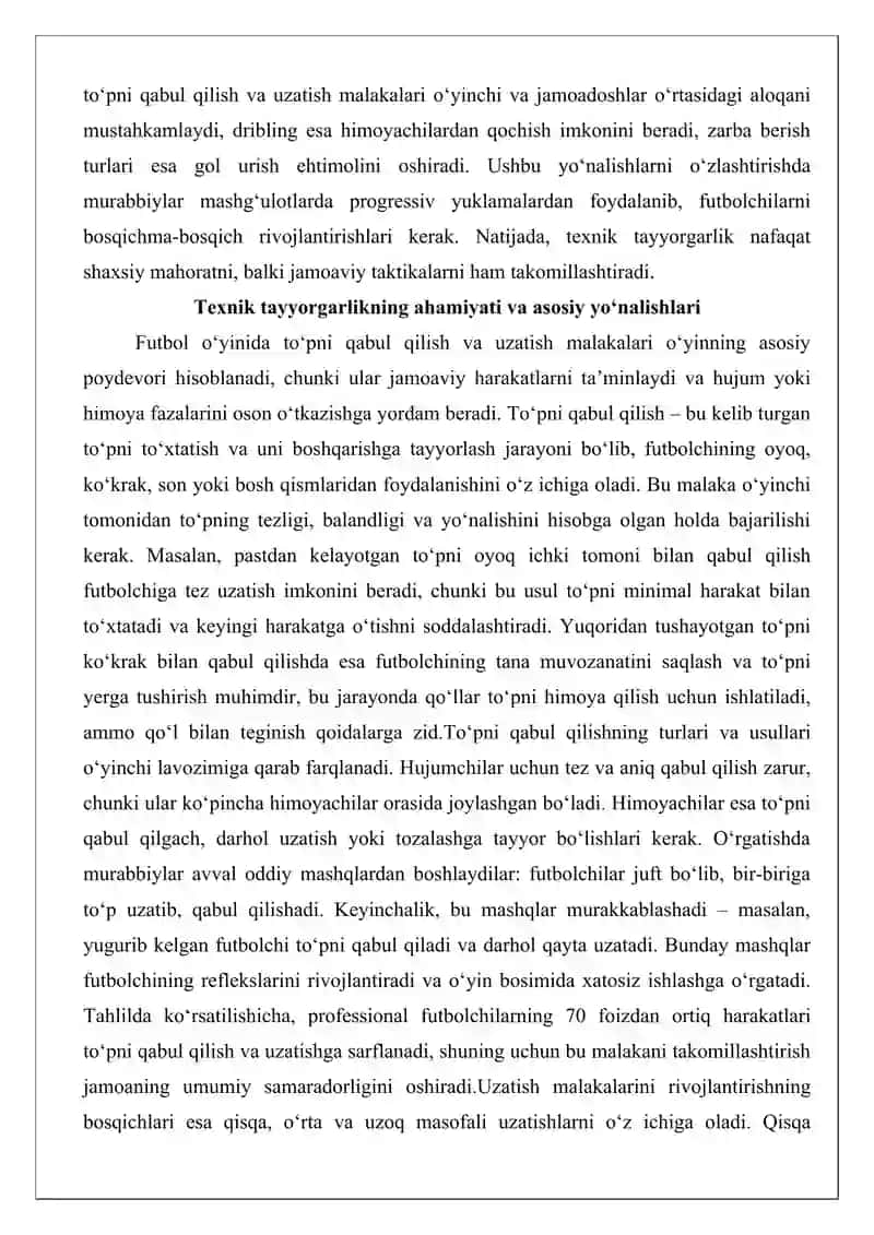 Futbolchilarni texnik-taktik tayyorlash tizimi 3