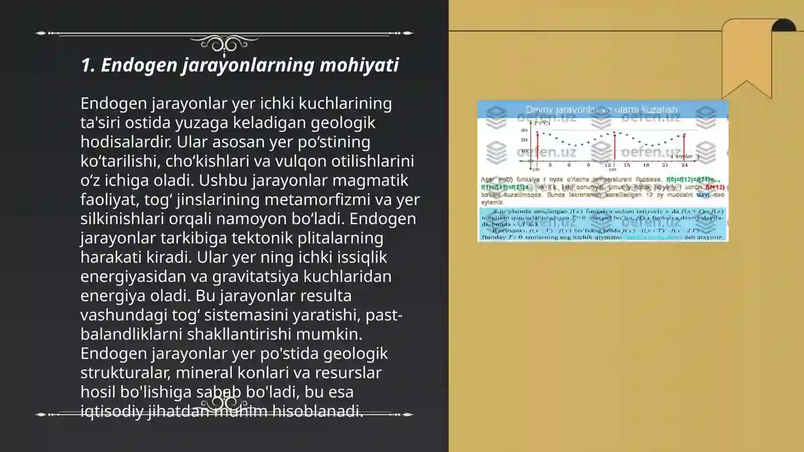 Endogen va Ekzogen Jarayonlar 3