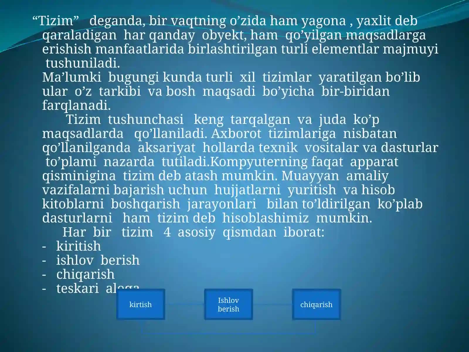 Axborot tizimlarining tasnifi 3