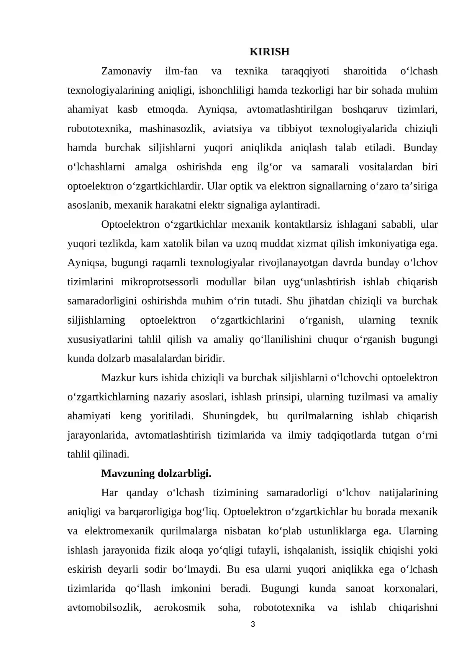 Chiziqli va burchak siljishlarning optoelektron o’zgartkichlari 3