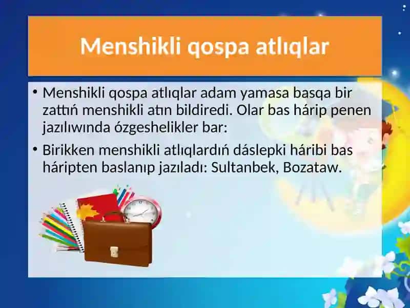 Menshikli hám ğalabalıq atlıqlar 3