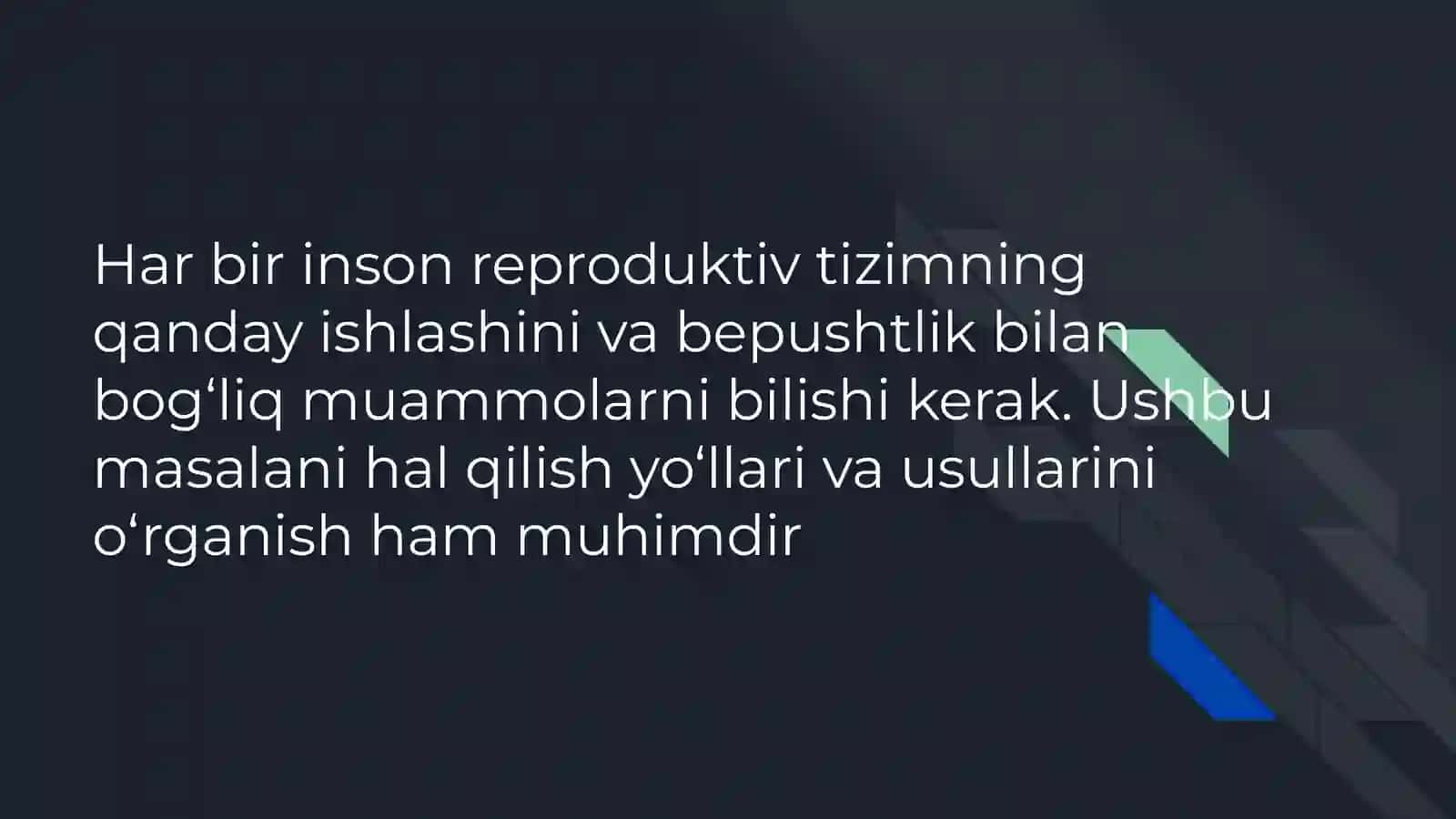 Ayollar va erkaklar reproduktıv a'zolar kasallıkları 3