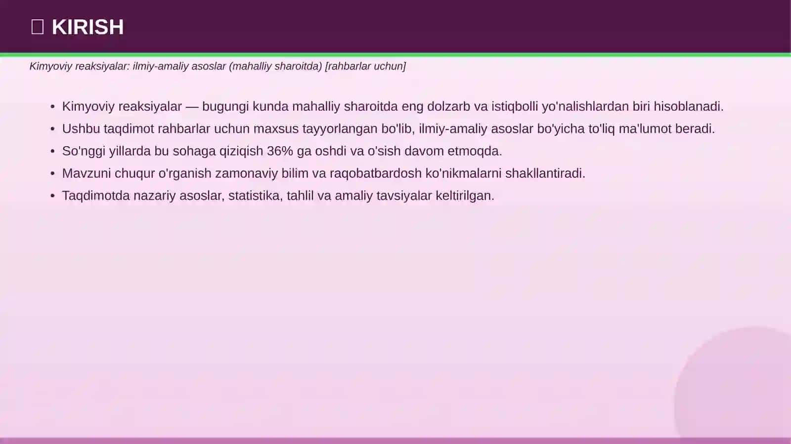 KIMYOVIY REAKSIYALAR 3