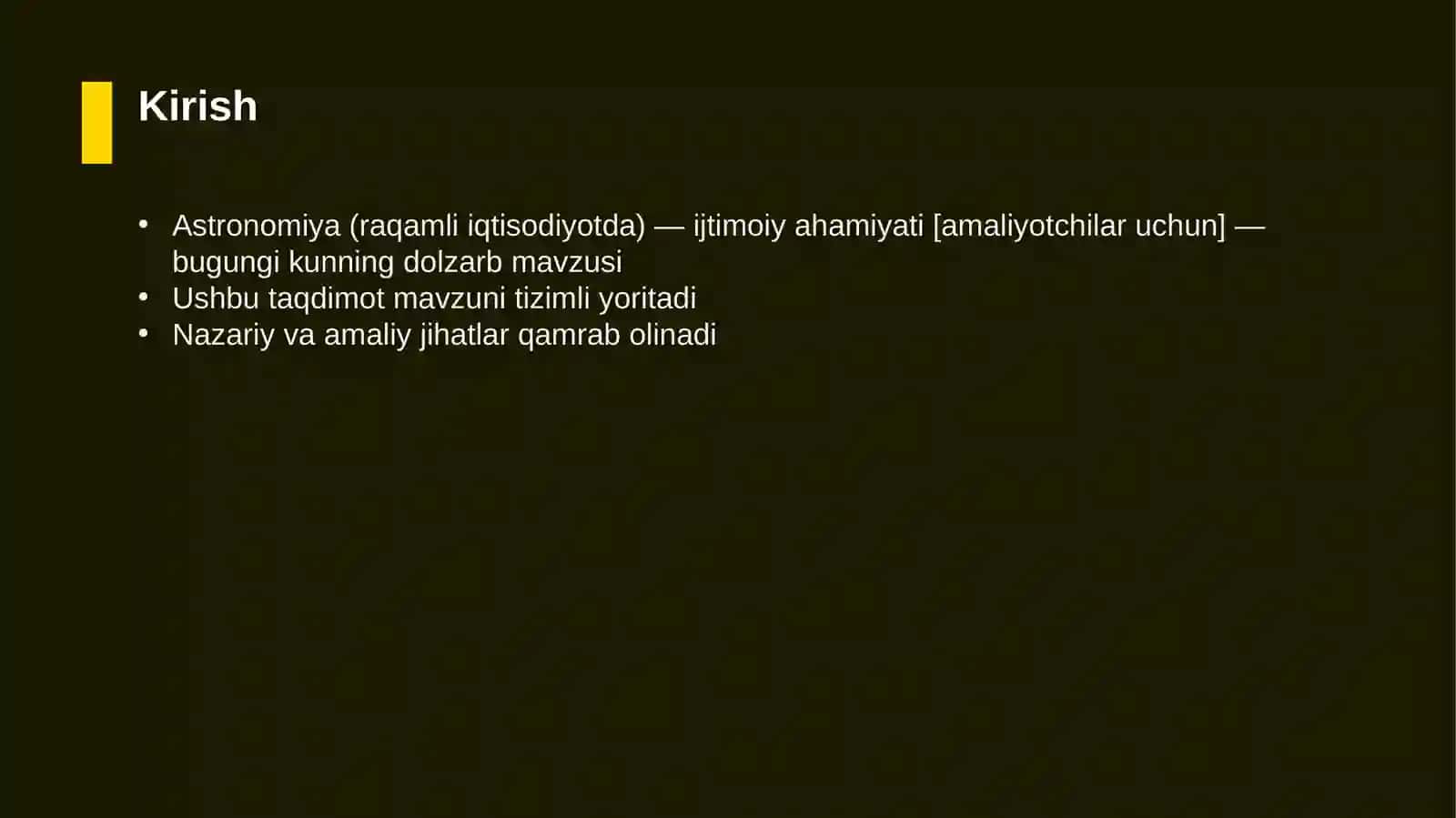 Astronomiya (raqamli iqtisodiyotda) — ijtimoiy ahamiyati [amaliyotchilar uchun] 3