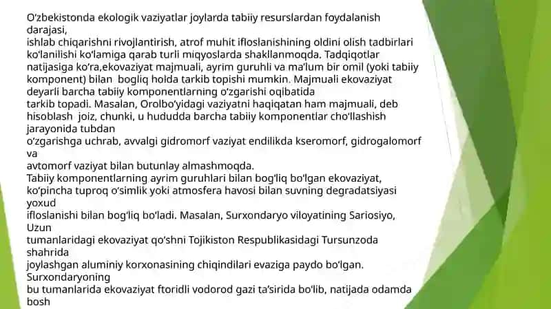 Tashqimuxitning noxush fizika va kimyoviy omillari ta'siri 3