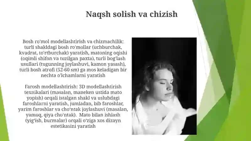 Fartuk va ro'molni modellashtirish 3