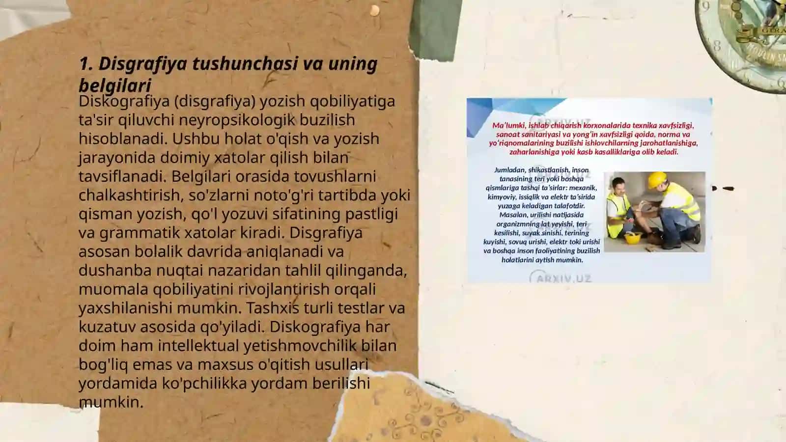 Disgrafiyani bartaraf etish uchun mashĝulot ishlanmalarini tayyorlash 3