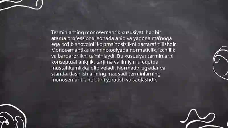 Terminlarning monosemantik harakteri 3