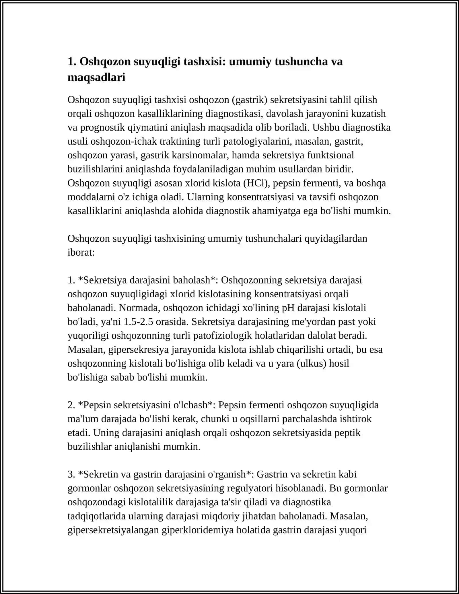 Oshqozon Suyuqligi Tashxisi 3