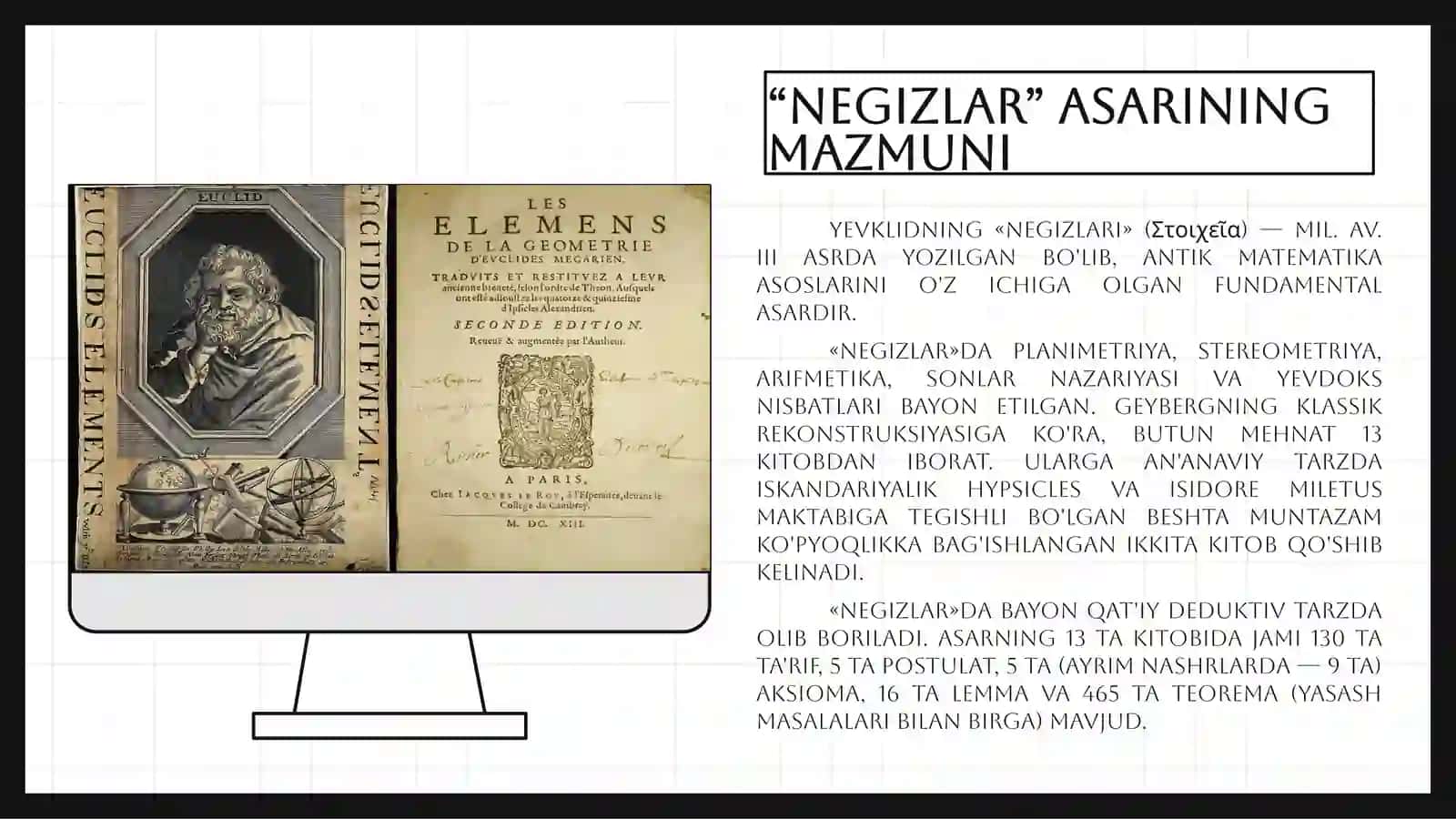 Matematika - Iskandariyalik Yevklid hayoti va merosi 3
