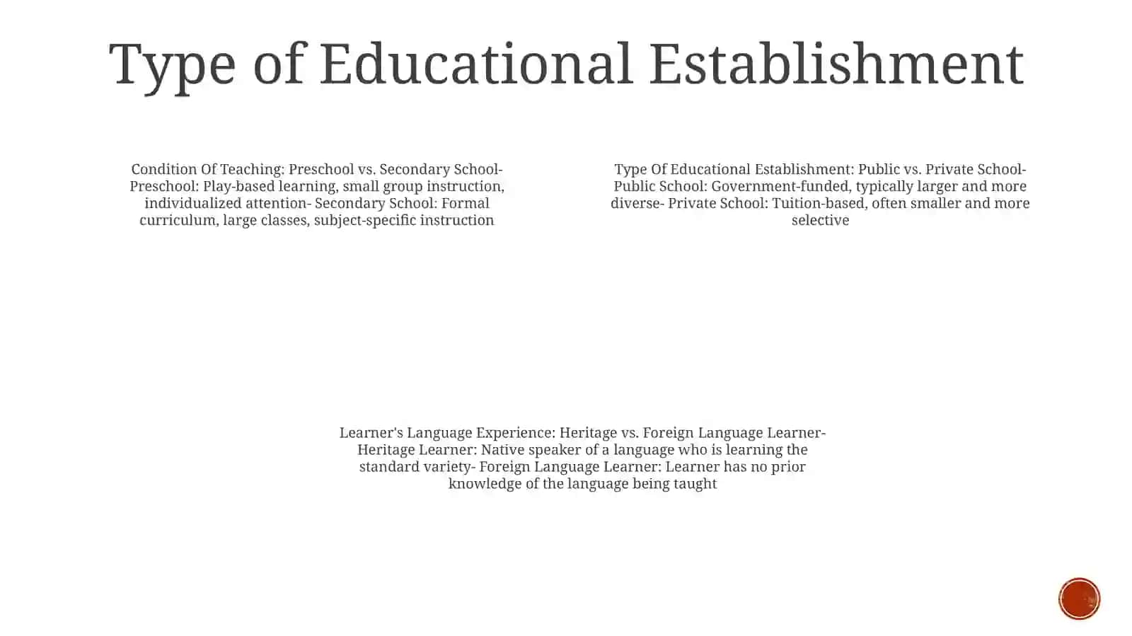 Condition Of Teaching 3