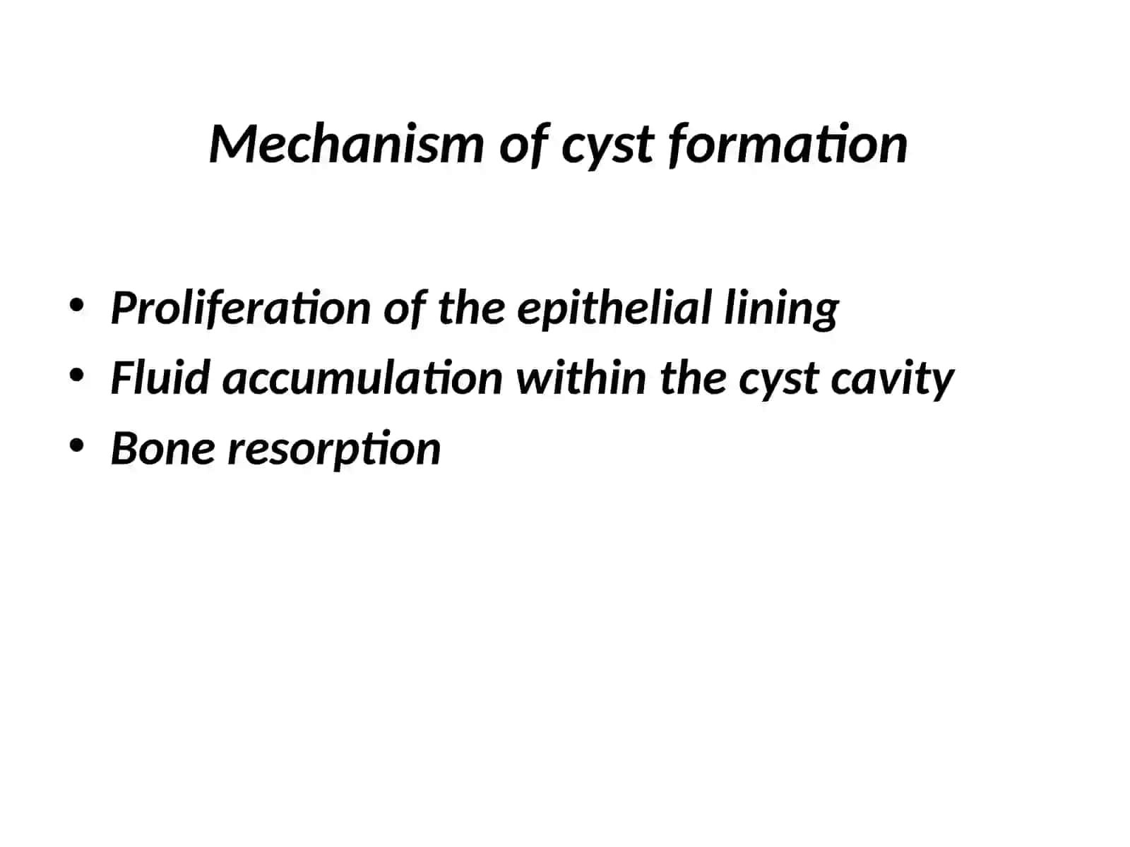 CYSTS IN OROFACIAL REGIONS 3