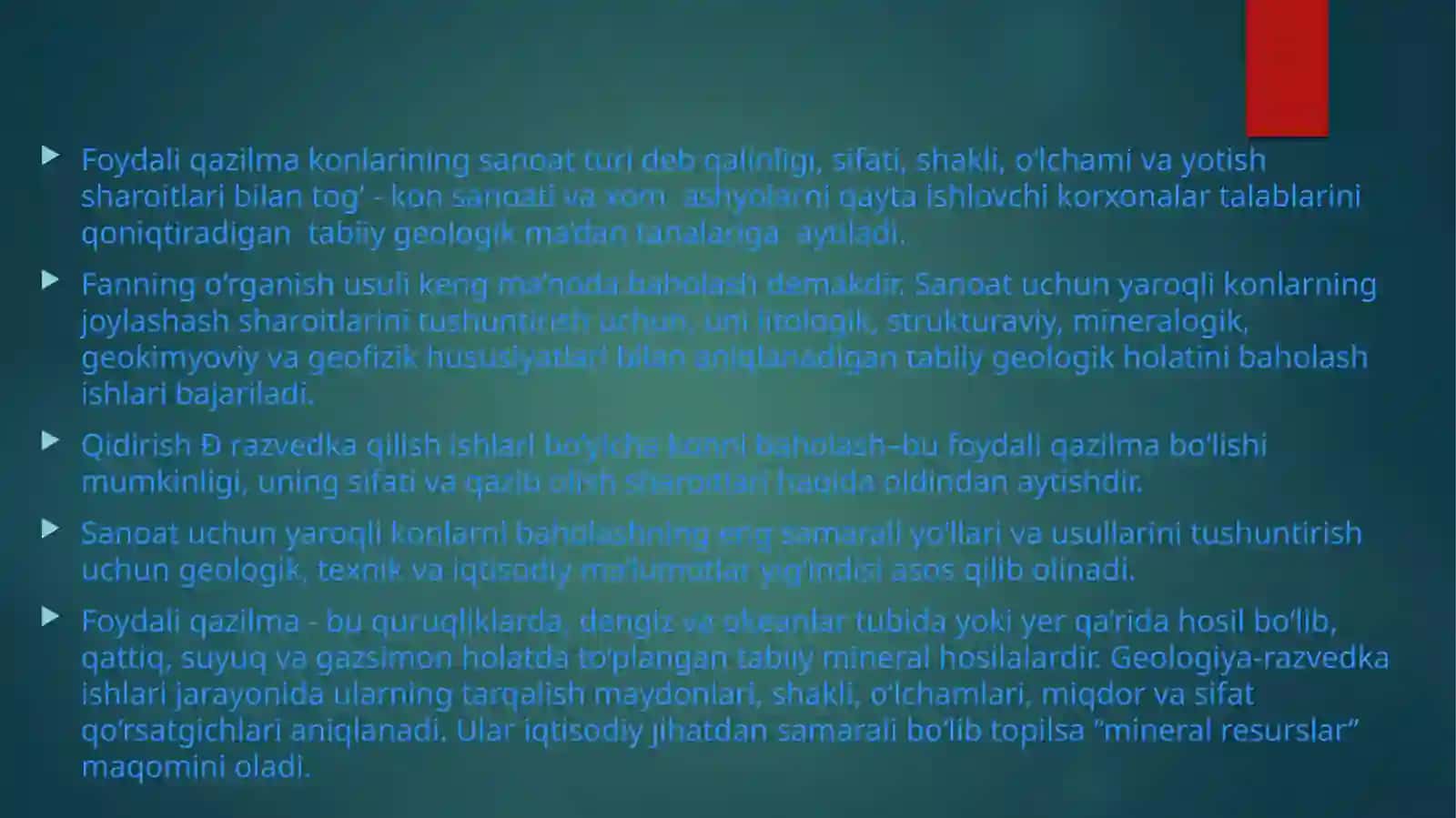 RAZVEDKA QILISH MAQSADIDA FOYDALI QAZILMA BOYLIKLARINI TARTIBLASH, GURUHLARGA AJRATISH. 3