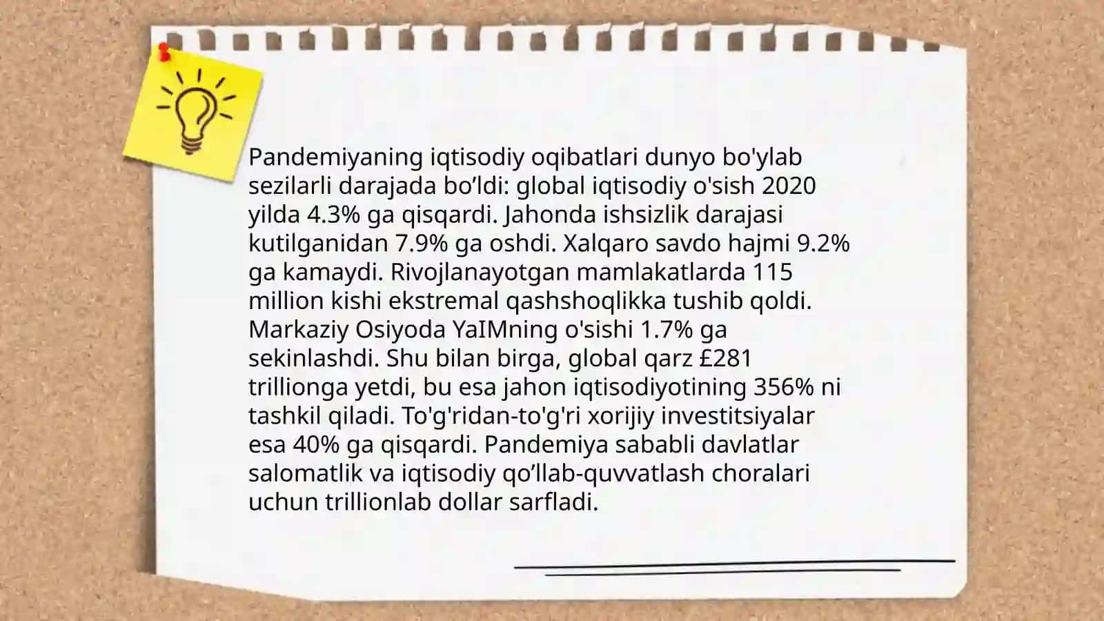 Pandemiya- XXI asrning global muammosi va uning oqibatlari 3
