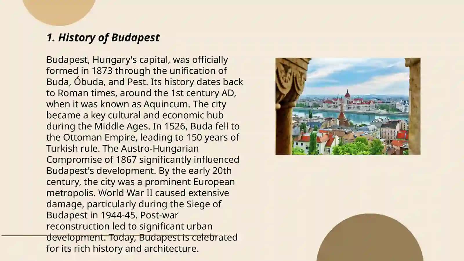 Budapest History Overview 3