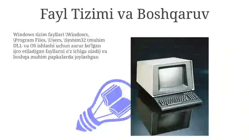 Windows operatsion dasturi 3