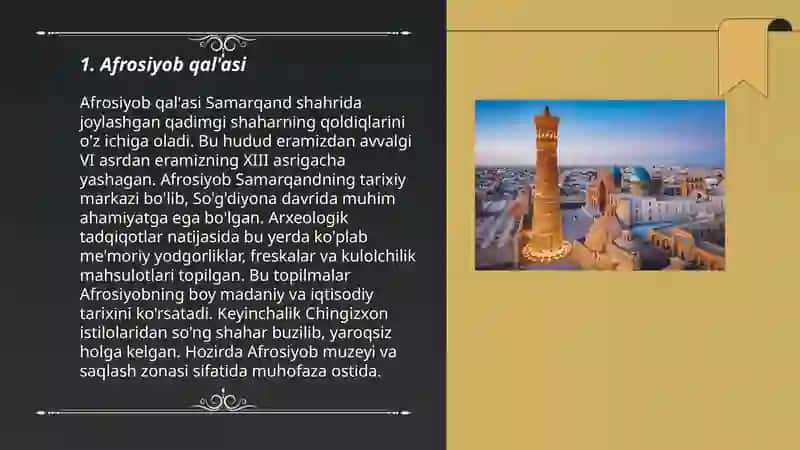 Afrosiyob qal'asi 3