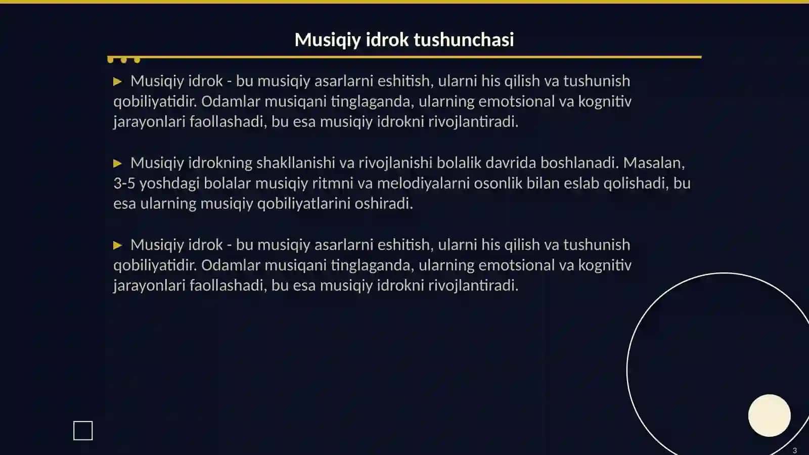 Musiqiy idrok va musiqiy tafakkur 3