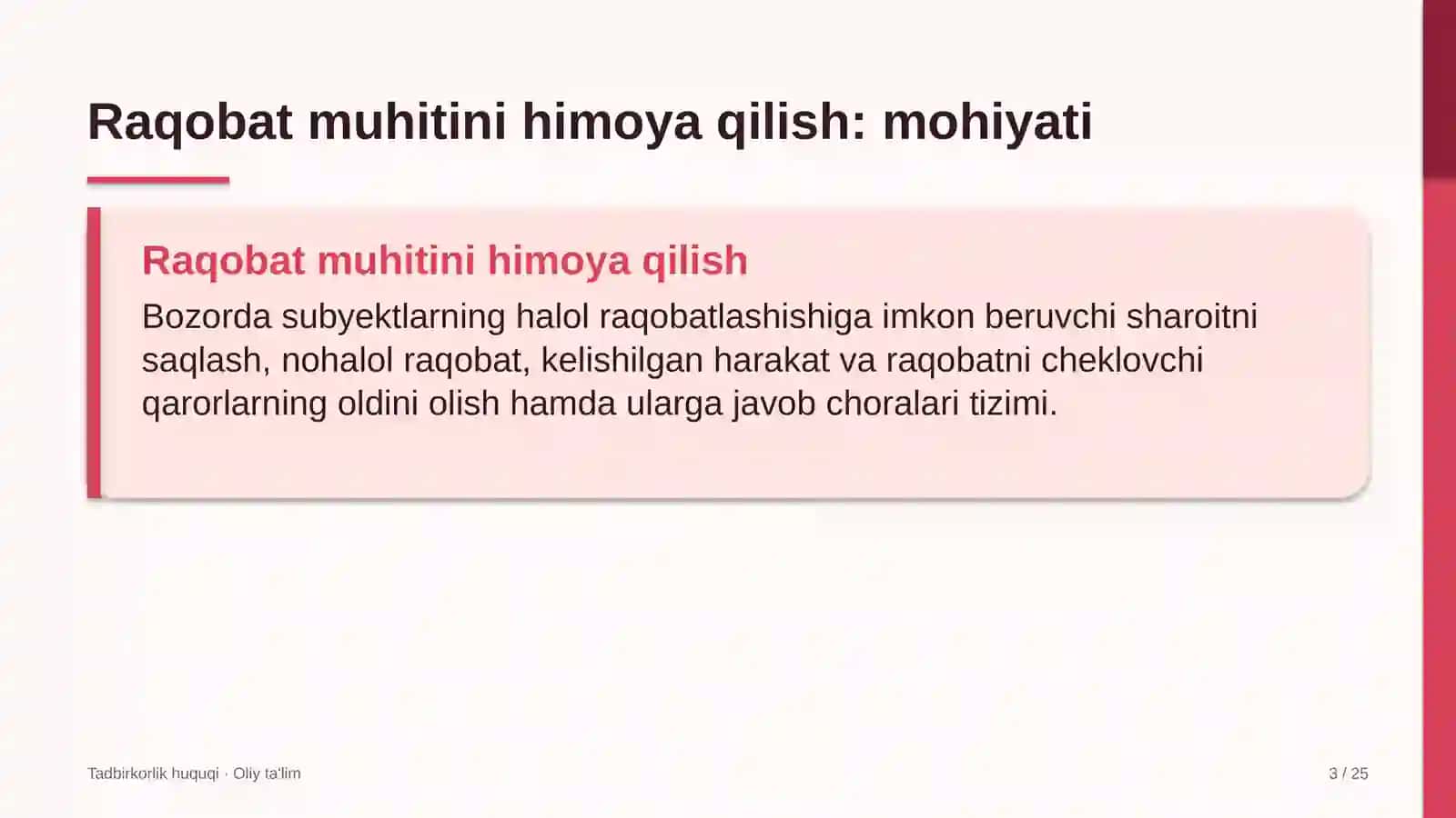 Avtomobillarga gaz to'ldirish shoxobchalarida raqobat muhitini himoya qilish 3