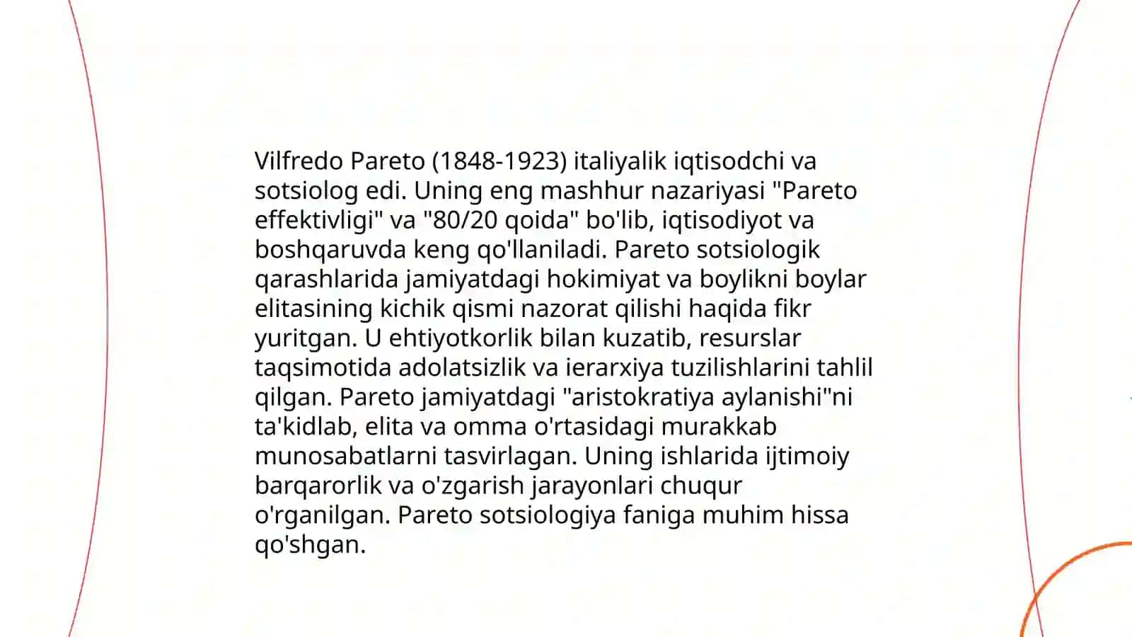 Vilfredo Pareto va uning sotsiologik qarashlari 3