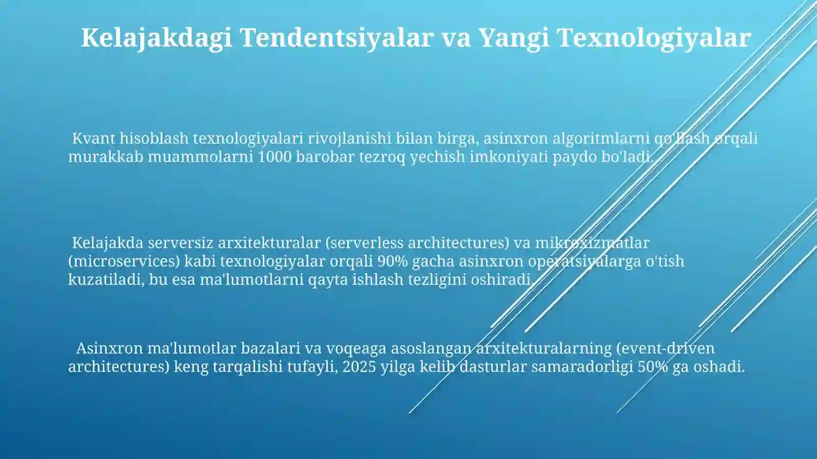 Sinxron va Asinxron Operatsiyalar 3