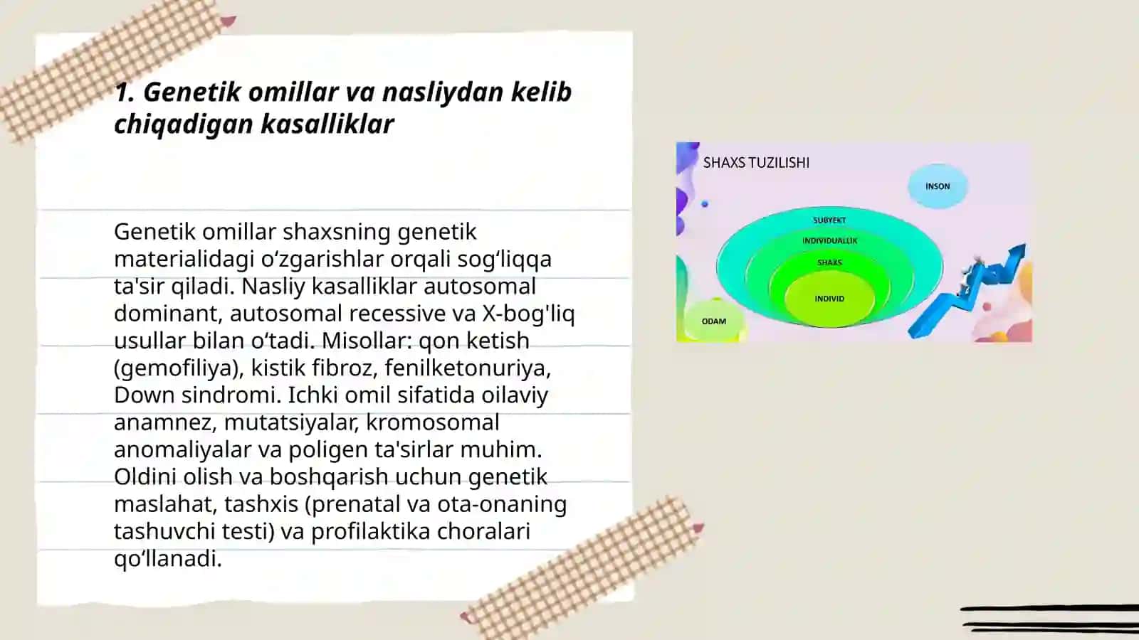 Salomatlikka ta'sir etuvchi omillar. Tashqi va ichki omillar 3