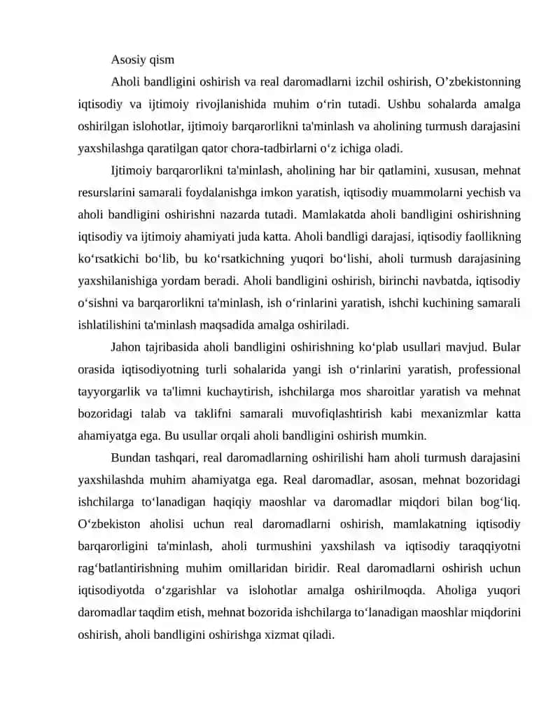 O'ZBEKISTONDA IJTIMOIY SOHADA AMALGA OSHIRILAYOTGAN O’ZGARISHLAR MAZMUN VA MOHIYATI 3
