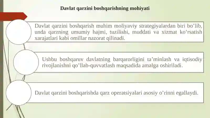 Tashqi qarzni boshqarishning bosqichlari va usullari 3
