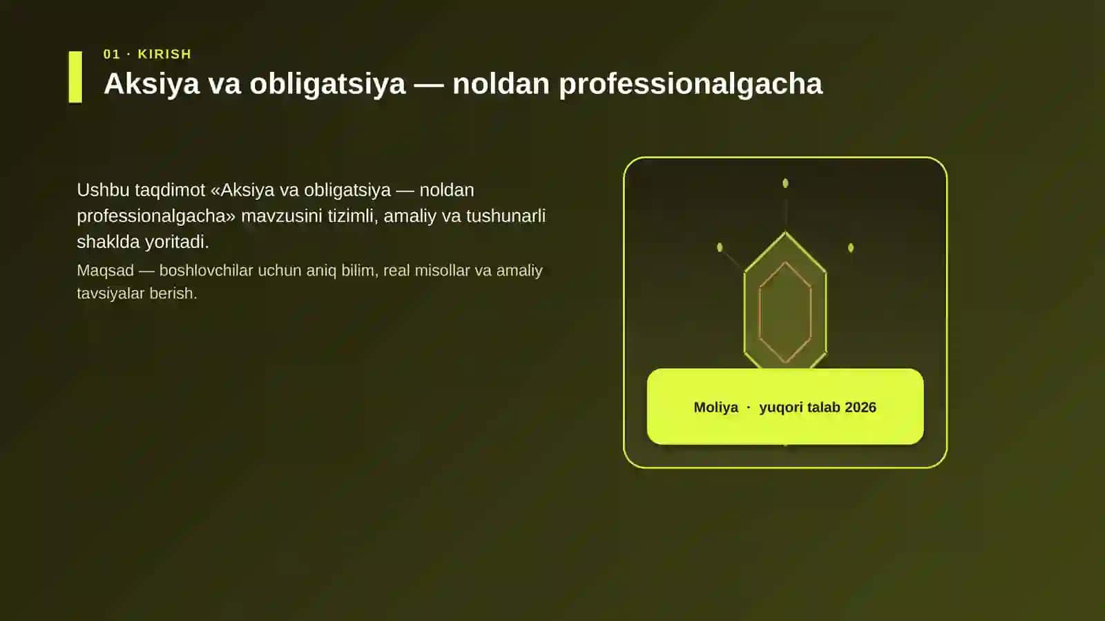 Aksiya va obligatsiya — noldan professionalgacha 3