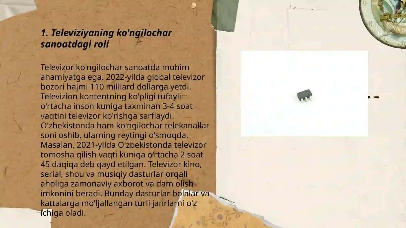 Televideniе-ko'ngilochar sanoat sifatida 3