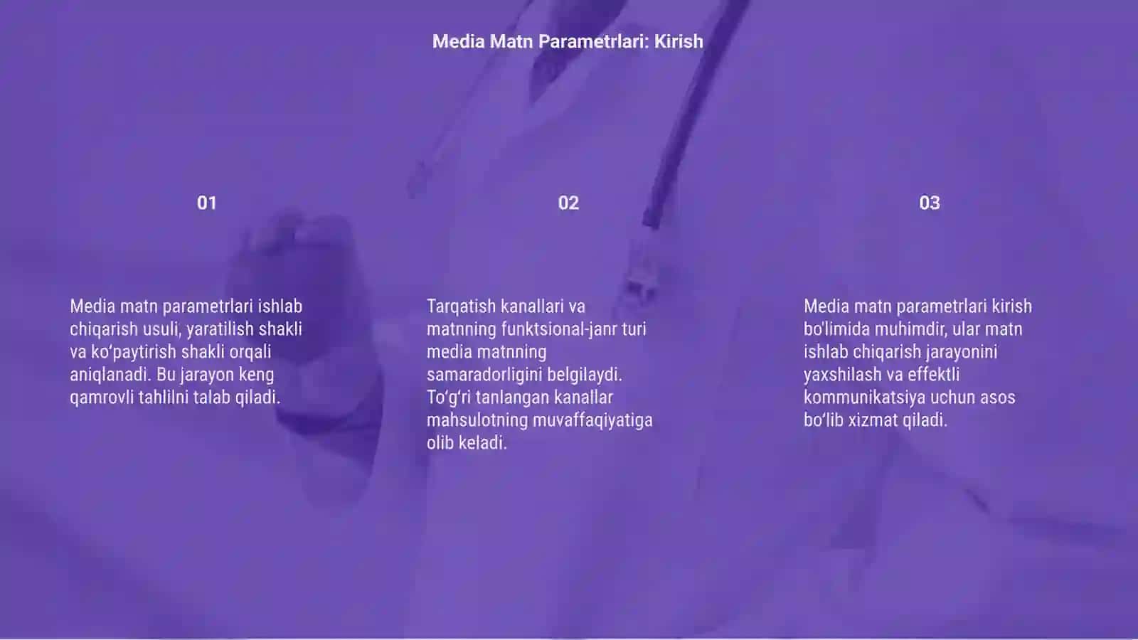 Media matn parametrlari 3
