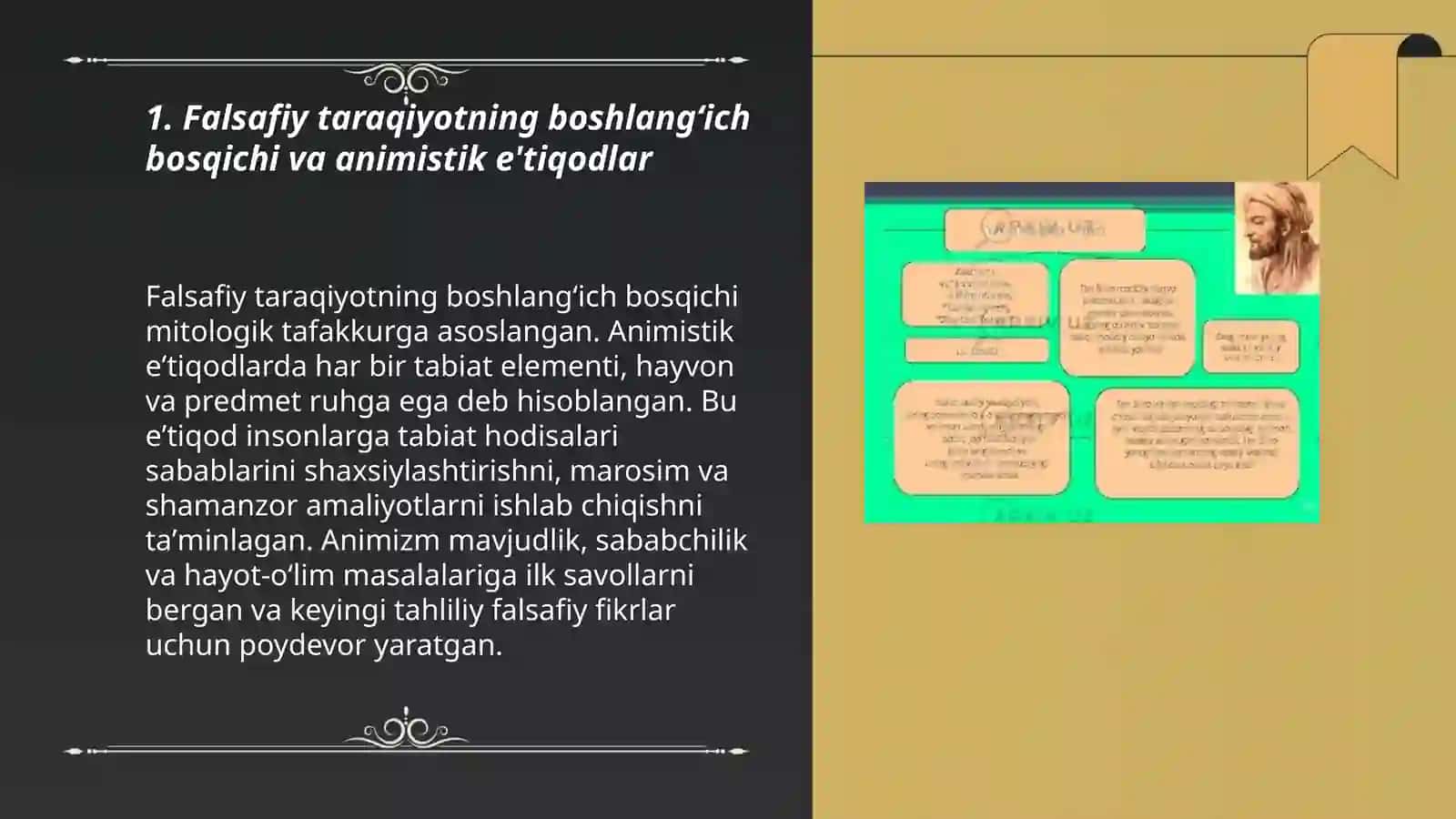 Falsafiy taraqiyotning asosiy bosqichlari. Sharq falsafasi 3