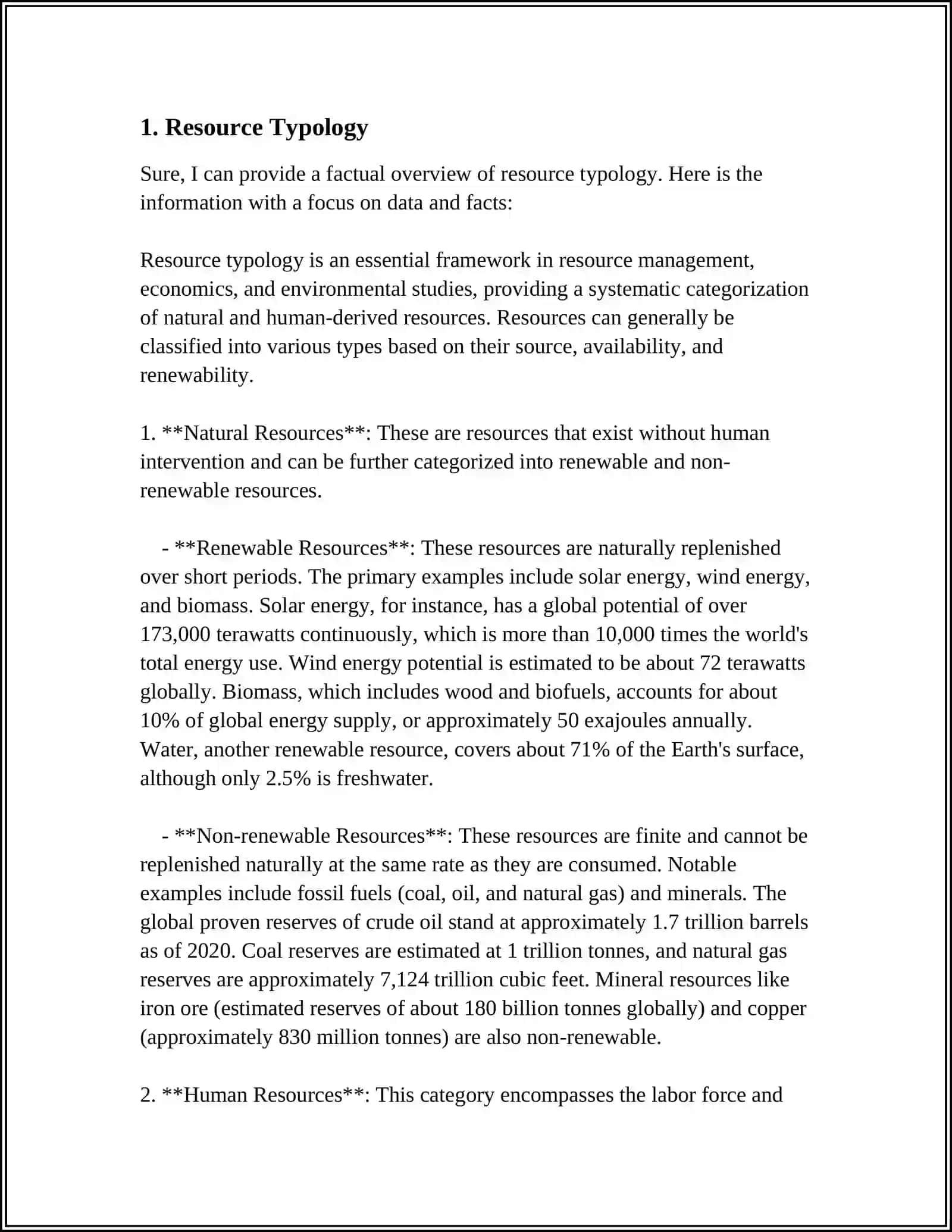 Resource Classification 3