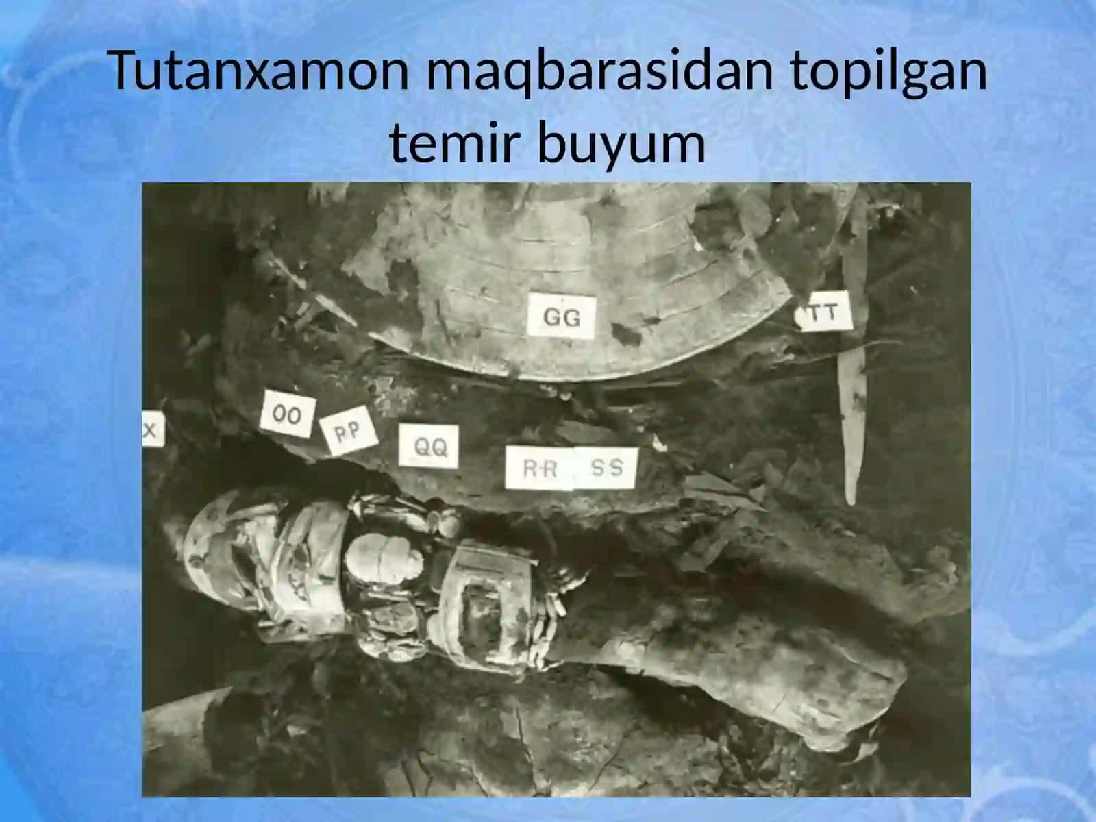 Tutanxamon maqbarasidan topilgan temir buyum 3