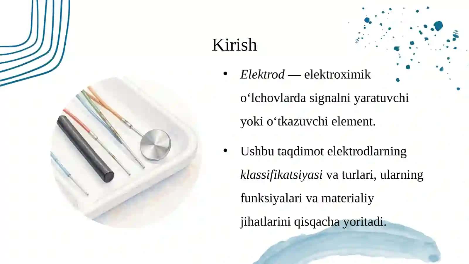Elektrodlarning klassifikatsiyasi va turlari 3