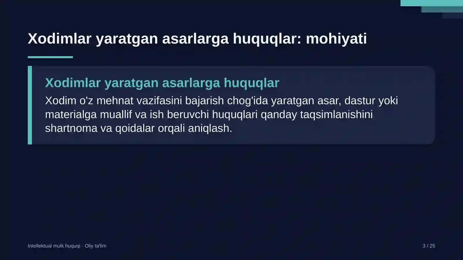 rezina texnika mahsulotlari ishlab chiqarishda xodimlar yaratgan asarlarga huquqlarni tartibga solish 8826 3