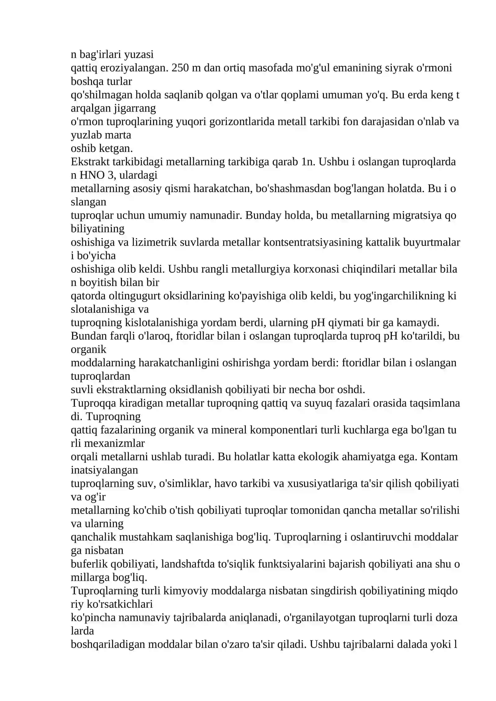 Ionomer tuproq tarkibida og‘ir metallar konsentratsiyasini aniqlash 3