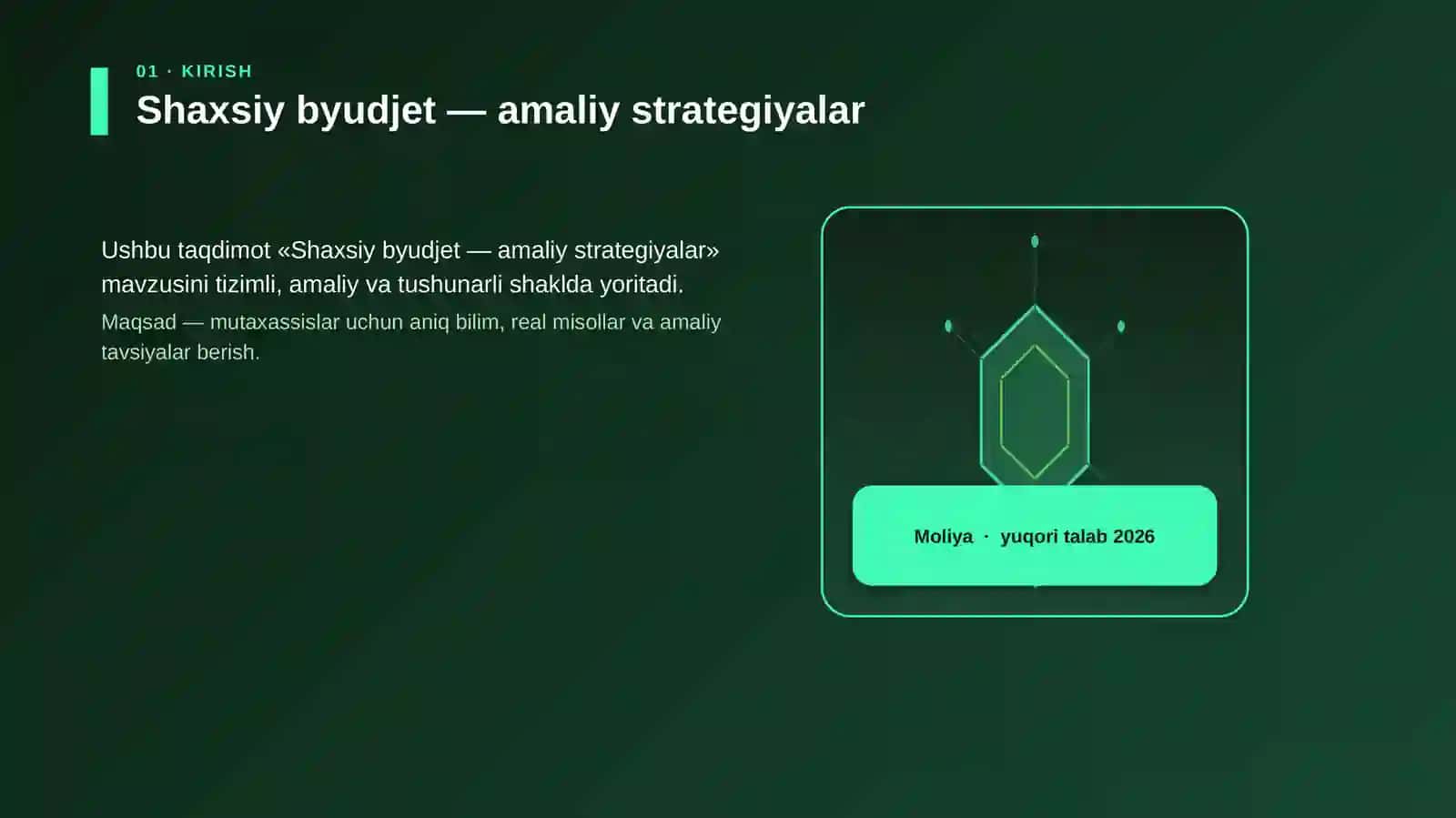 Shaxsiy byudjet — amaliy strategiyalar 3