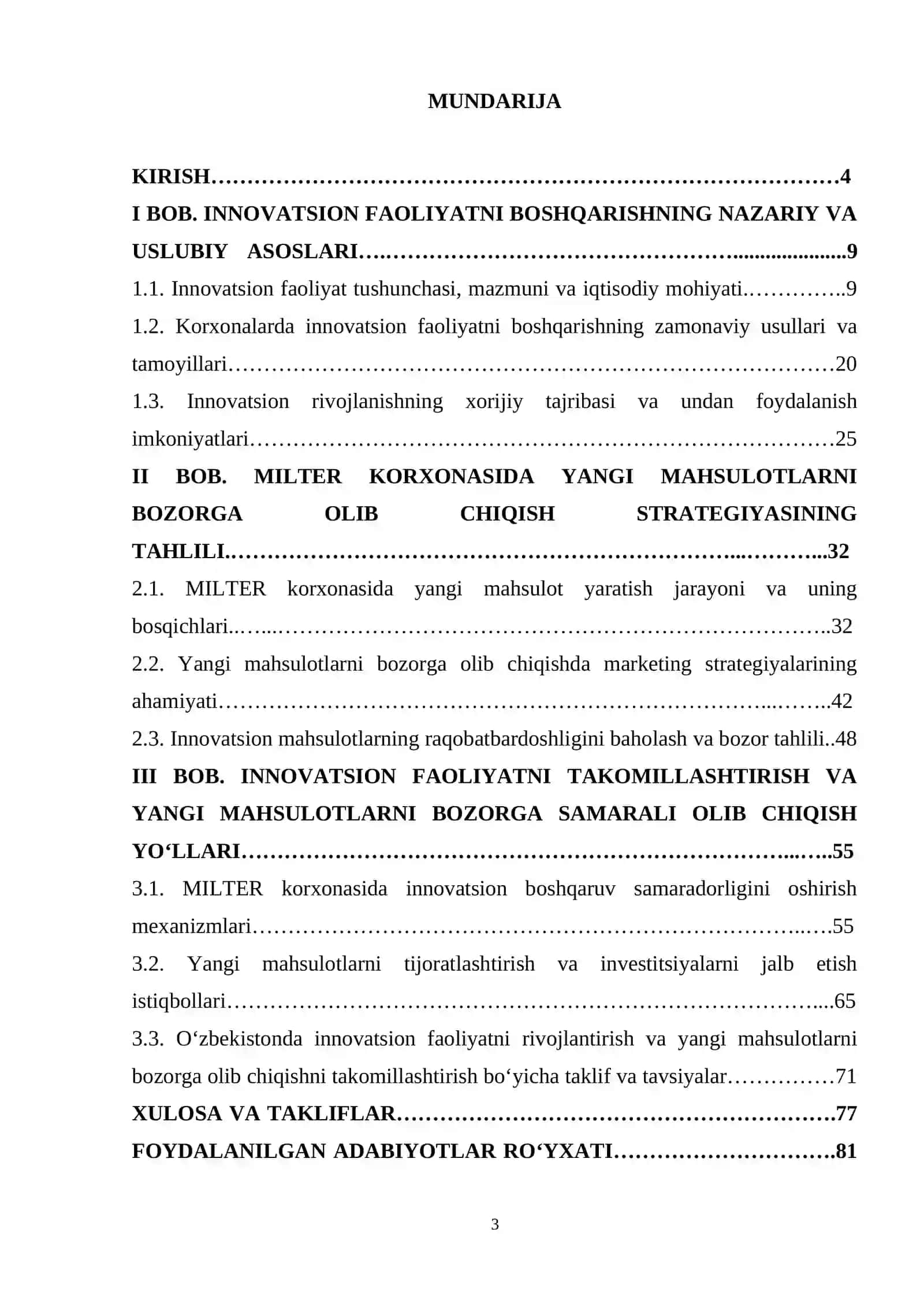 INNOVATSION FAOLIYATNI BOSHQARISH VA YANGI MAHSULOTLARNI BOZORGA OLIB CHIQISH STRATEGIYASI 3
