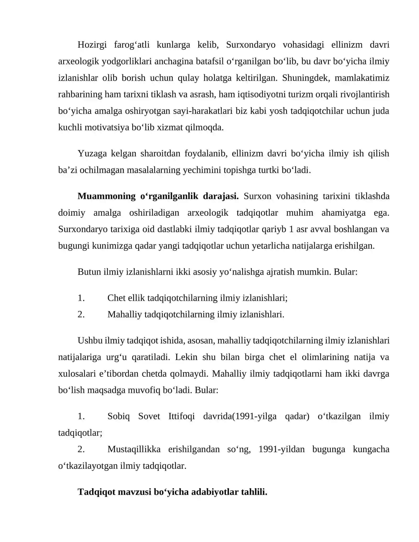 Shimoli-g‘arbiy Baqtriyadagi Ellinizm davri arxeologik yodgorliklarining o‘rganilishi tarixi 3