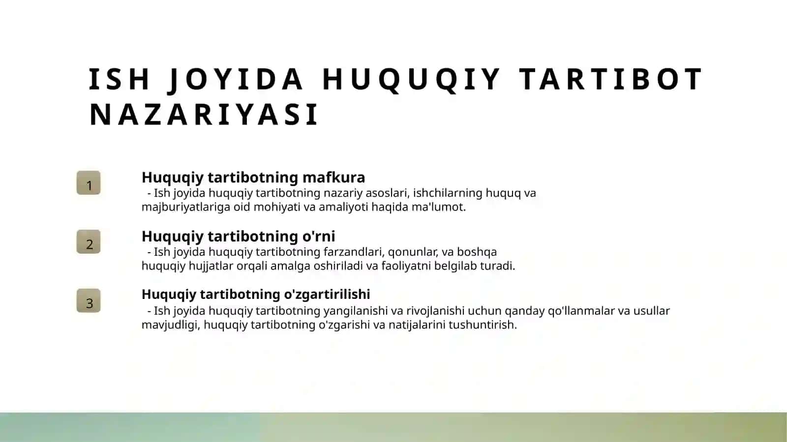 Ichki mehnat tartiboti qoidalari (yoriqnoma, nizom-ustav) 3