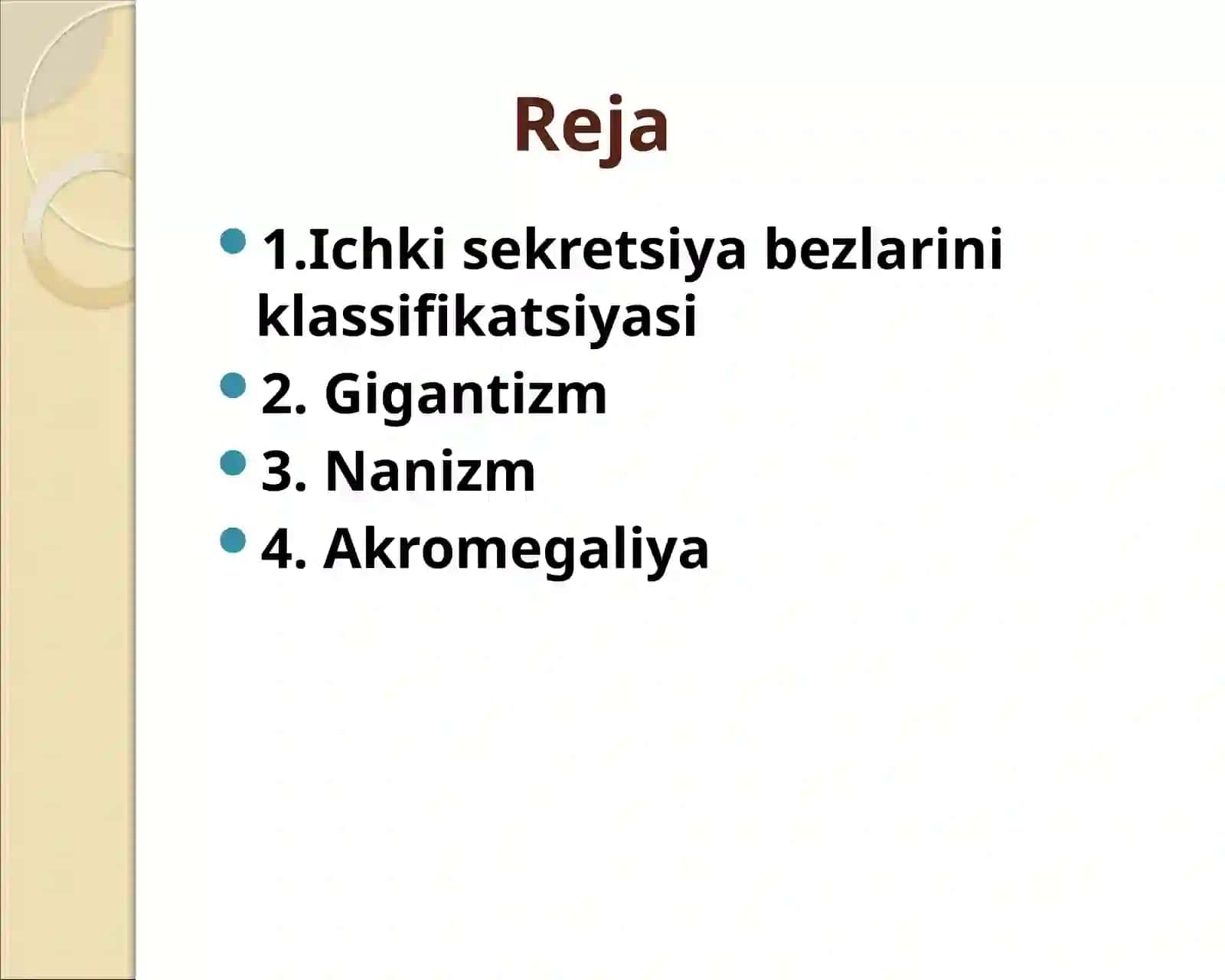 Akramov Begijonning endokrinologiya fanidan tayyorlagan mustaqil shtaqdimoti 3