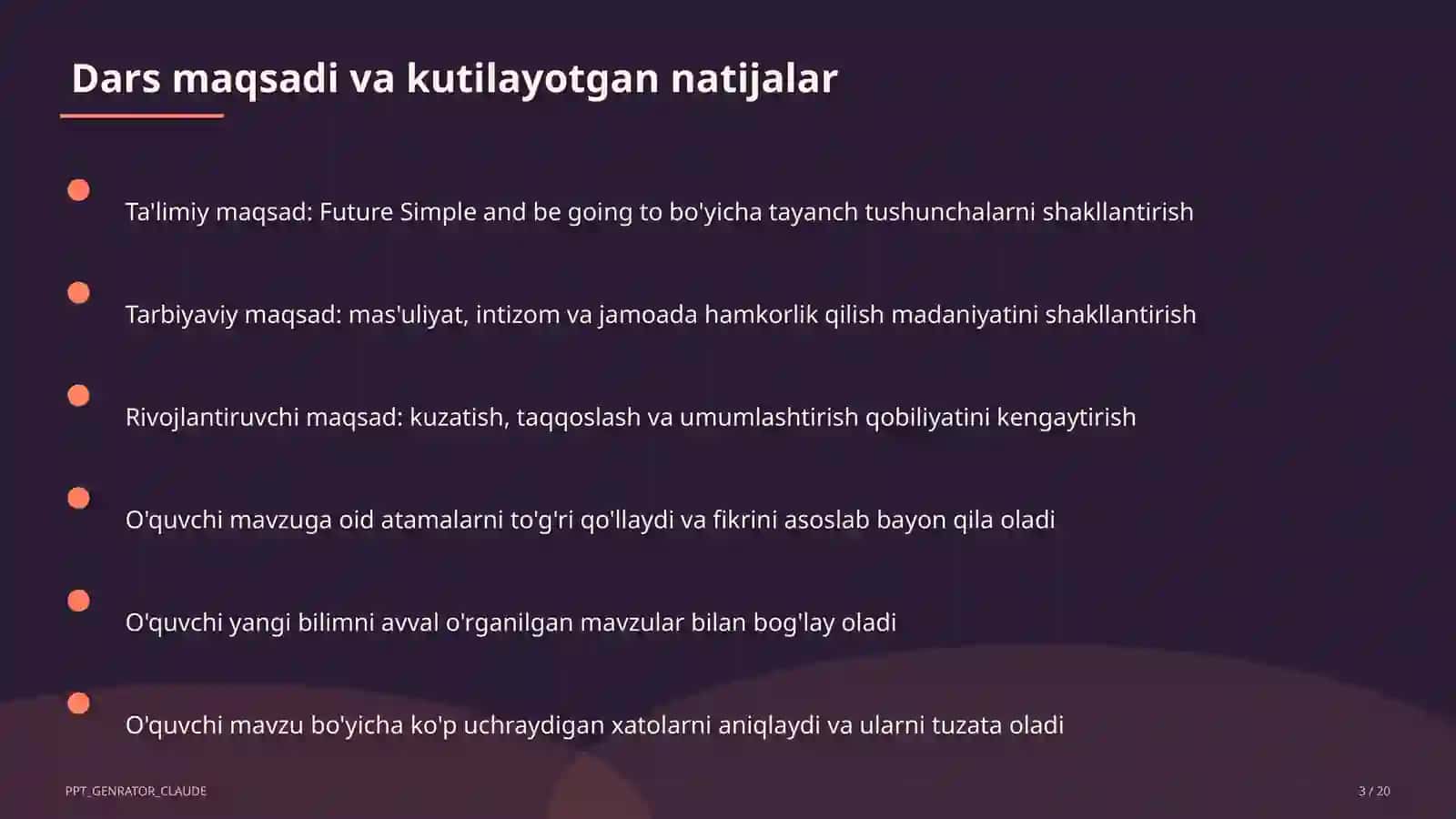 Future Simple and be going to (7-sinf) 3