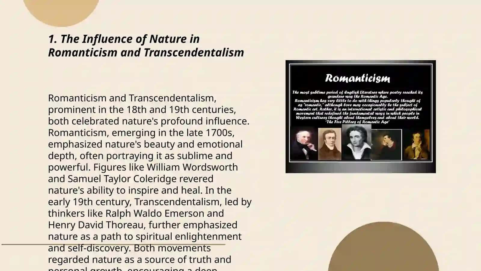 Romanticism and Transcendentalism in American Literature 3