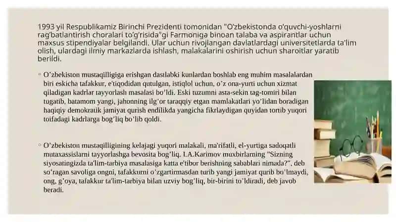 MUSTAQILLIK YILLARIDA ILM-FANNING RIVOJLANISHI 3