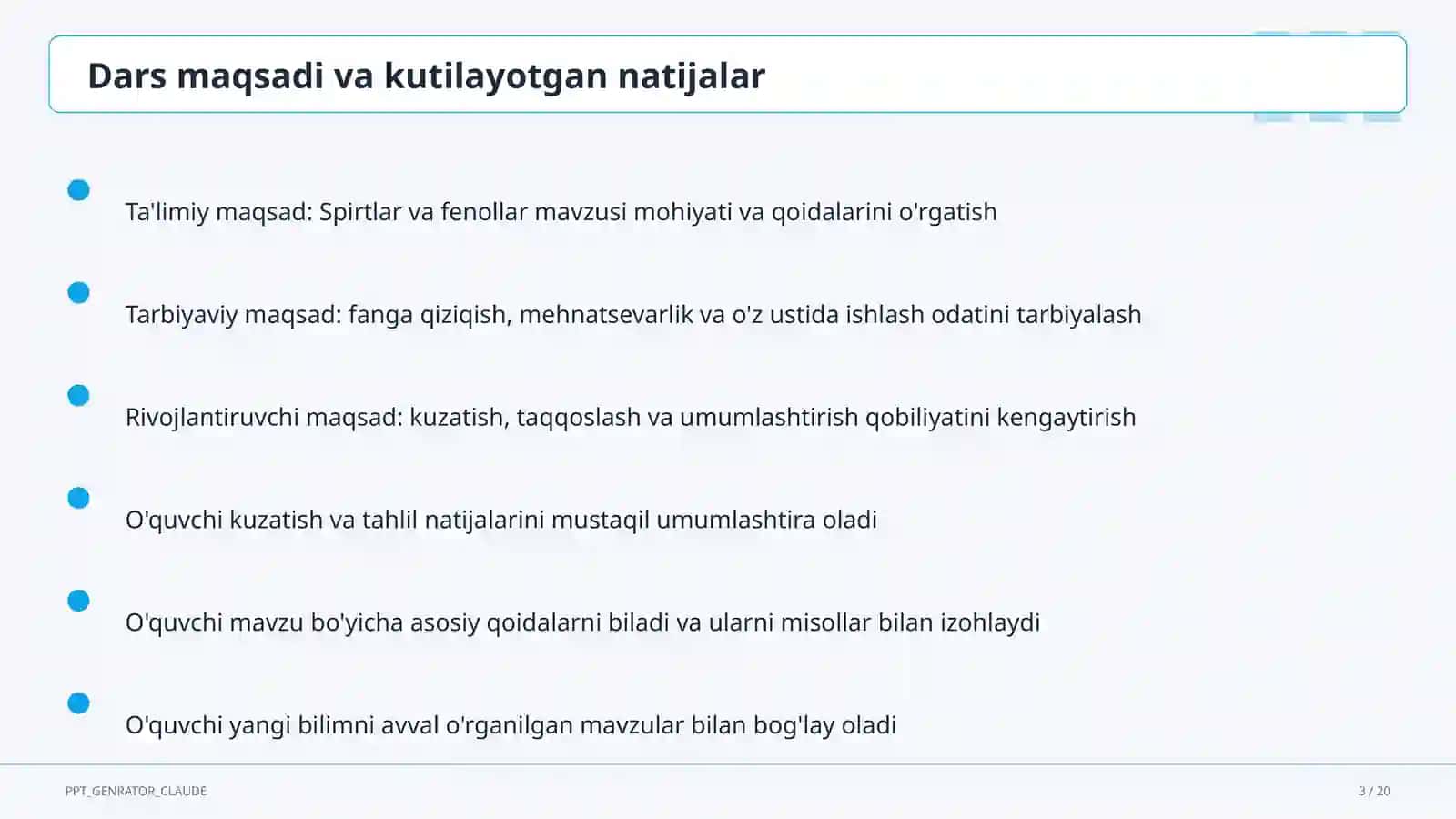 Spirtlar va fenollar (10-sinf) 3